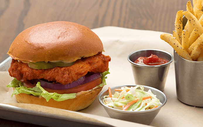 Photo of 'Nashville Chicken Sandwich' meal.