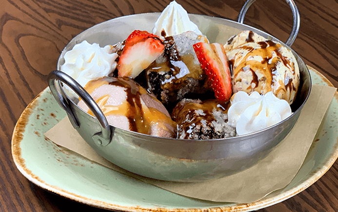 Photo of 'Crispy Brownie Sundae' meal.