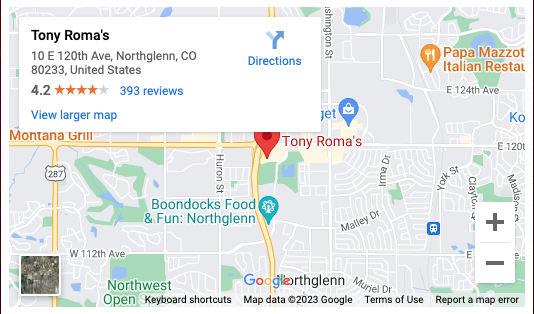 Northglenn, Colorado, find us on goggle map