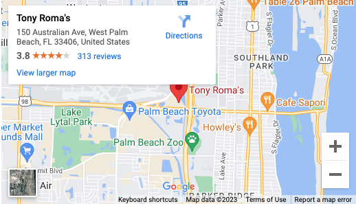 palm, find us on goggle map
